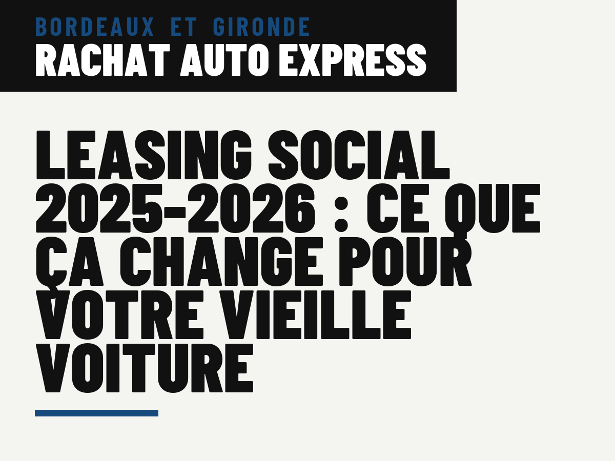 Leasing social 2025-2026 : ce que ça change pour votre vieille voiture